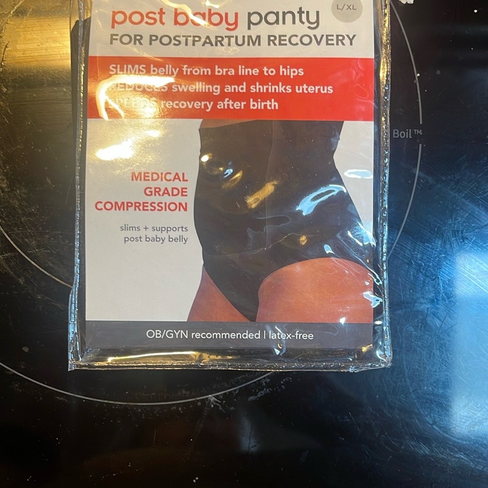 Post Baby Panty for Postpartum Recovery - Black